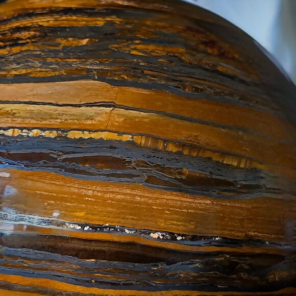 Large Iron Tiger’s Eye Sphere – Strength • Protection • Grounded Confidence - Picture 6 of 9